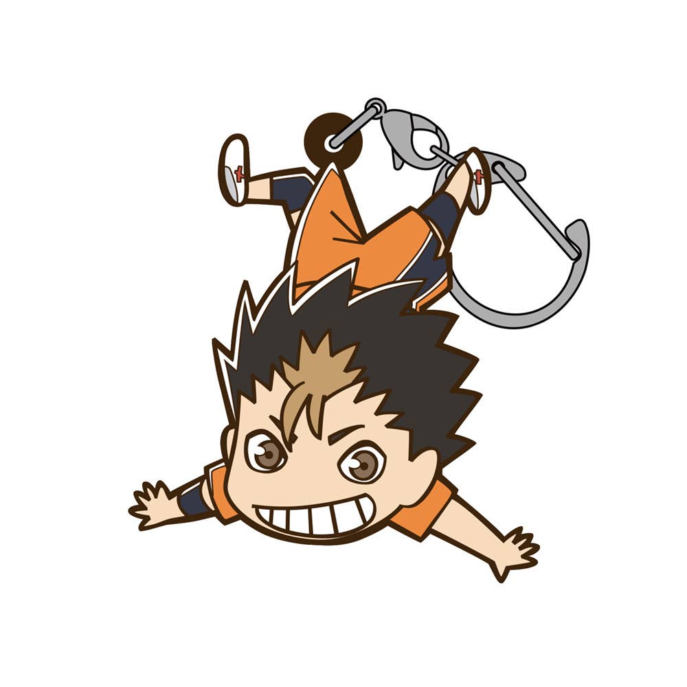 Haikyuu Tsumamare Chibi Keychain - Yu Nishinoya (Uniform Version) - Otaku Collectives