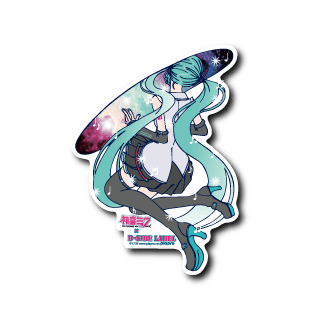 [Hatsune Miku] B-Side Label Sticker- Welcome Hatsune Miku - Otaku Collectives