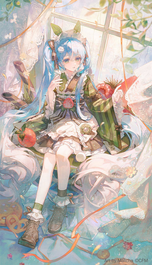 [Hatsune Miku] Snow Miku A4 Clear File Folder – Matcha Ver. - Otaku Collectives