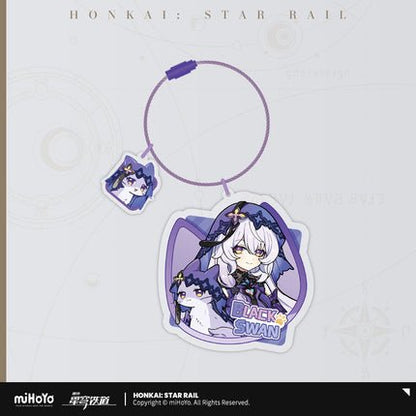 [Honkai Star Rail] Acrylic Pendant of the Tiny Cat Series - Black Swan - Otaku Collectives
