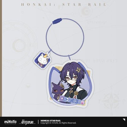 [Honkai Star Rail] Acrylic Pendant of the Tiny Cat Series - Dr. Ratio - Otaku Collectives