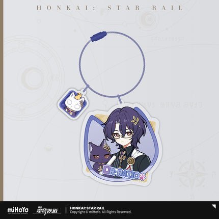 [Honkai Star Rail] Acrylic Pendant of the Tiny Cat Series - Dr. Ratio - Otaku Collectives