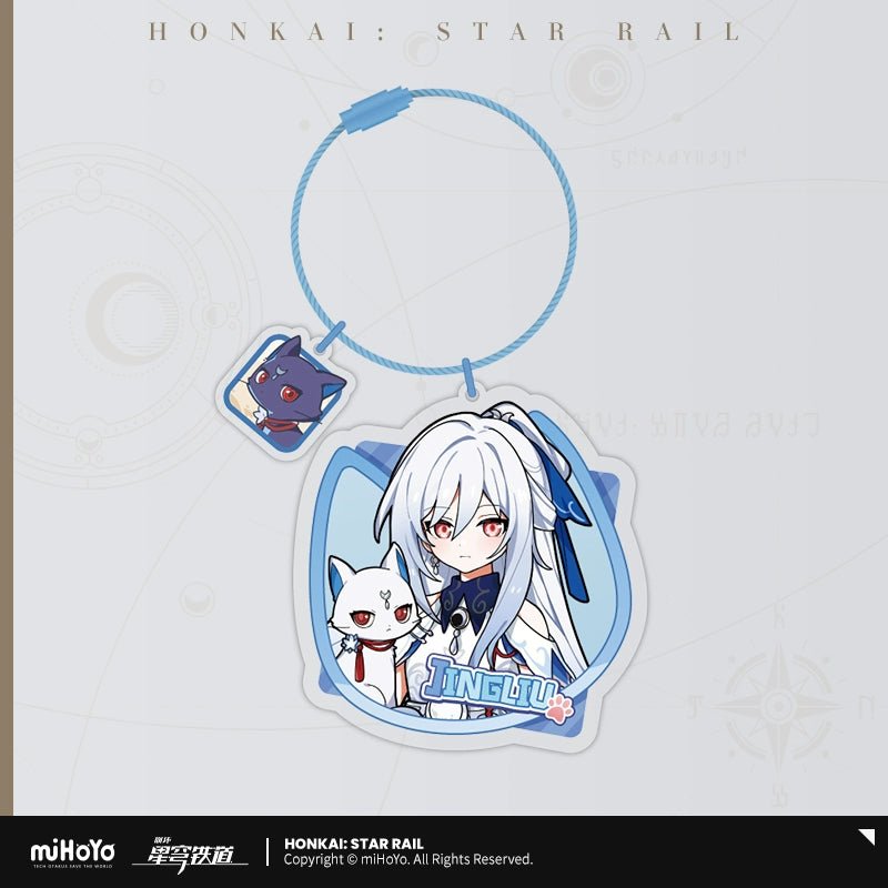 [Honkai Star Rail] Acrylic Pendant of the Tiny Cat Series - Jingliu - Otaku Collectives