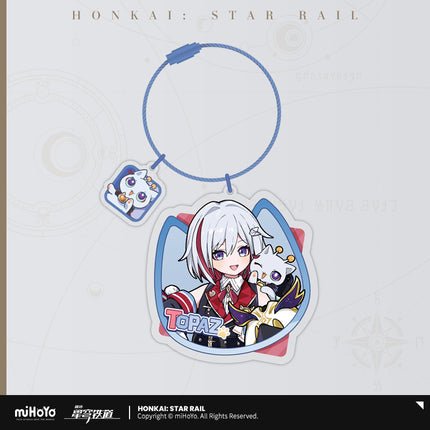 [Honkai Star Rail] Acrylic Pendant of the Tiny Cat Series - Topaz - Otaku Collectives