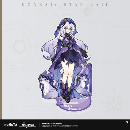 [Honkai Star Rail] Acrylic Stand of Tiny Cat Series - Black Swan - Otaku Collectives