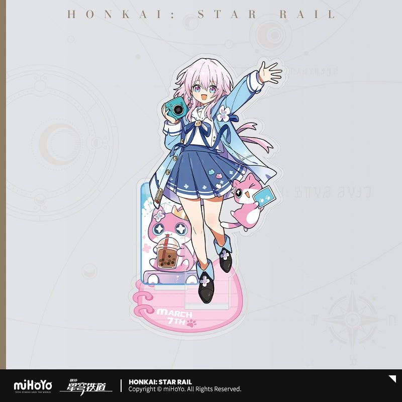 [Honkai Star Rail] Acrylic Stand of Tiny Cat Series - March 7th - Otaku Collectives