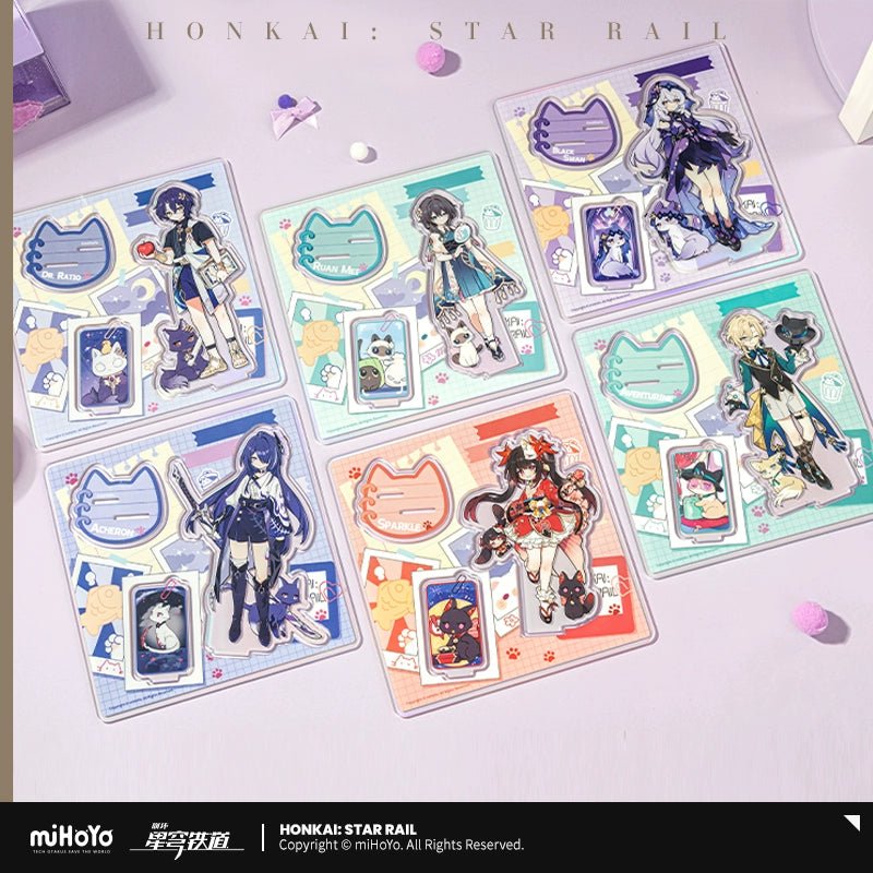 [Honkai Star Rail] Acrylic Stand of Tiny Cat Series - Silver Wolf - Otaku Collectives