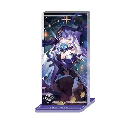 [Honkai Star Rail] Light Cone Glitter Acrylic Block - Black Swan / Rebuilding the Memory of Time - Otaku Collectives