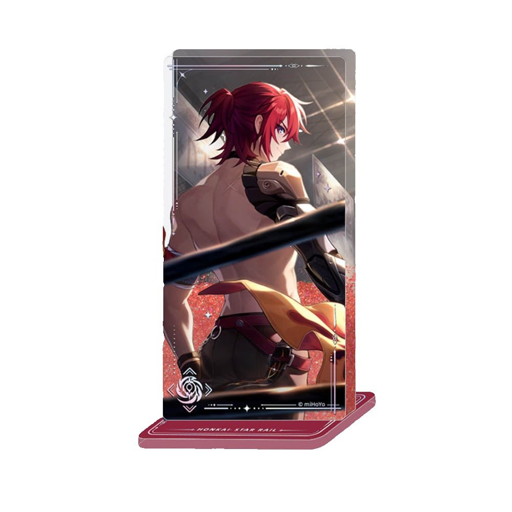 [Honkai Star Rail] Light Cone Glitter Acrylic Block - Luka / Resolution Shines as Pearls of Sweat - Otaku Collectives