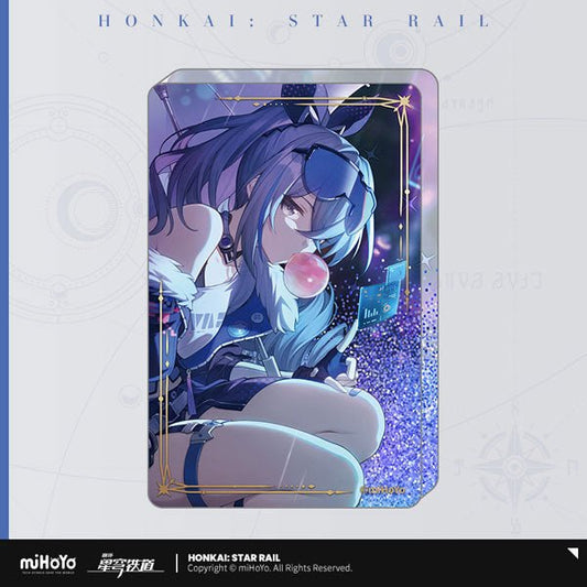 [Honkai Star Rail] Light Cone Glitter Acrylic Block - Silver Wolf / Endless Rain - Otaku Collectives