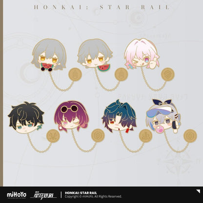[Honkai Star Rail] Pam Exhibition Series Metal Badge - Aventurine - Otaku Collectives