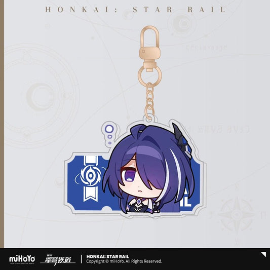 [Honkai Star Rail] Pom - Pom Pavilion Series Acrylic Keychain Chibi - Acheron - Otaku Collectives