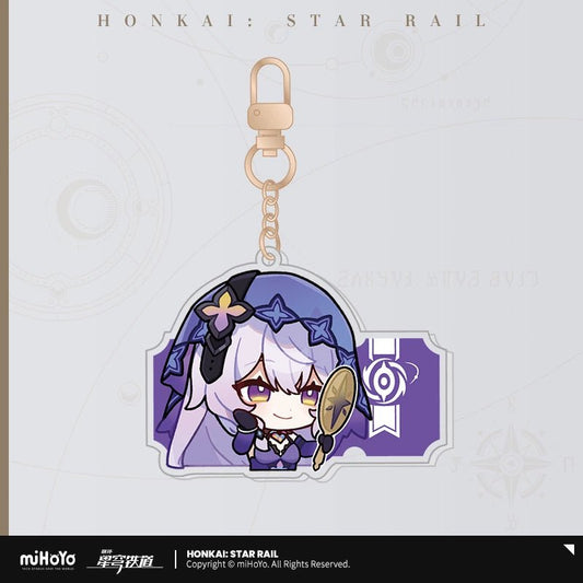 [Honkai Star Rail] Pom - Pom Pavilion Series Acrylic Keychain Chibi - Black Swan - Otaku Collectives