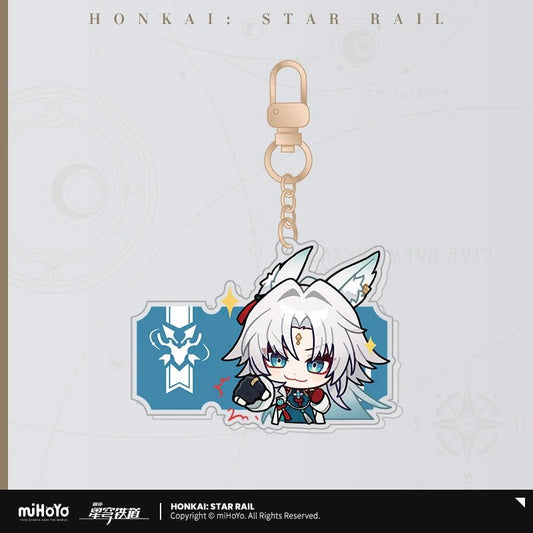 [Honkai Star Rail] Pom - Pom Pavilion Series Acrylic Keychain Chibi - FeiXiao - Otaku Collectives