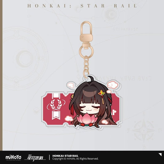 [Honkai Star Rail] Pom - Pom Pavilion Series Acrylic Keychain Chibi - Lingsha - Otaku Collectives