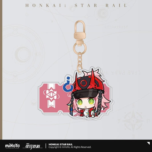 [Honkai Star Rail] Pom - Pom Pavilion Series Acrylic Keychain Chibi - Rappa - Otaku Collectives