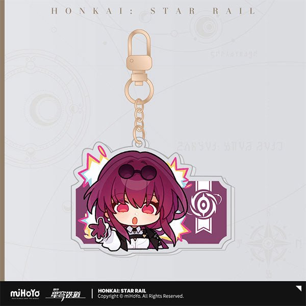 [Honkai Star Rail] Pom - Pom Pavillion Series Acrylic Keychain Chibi Kafka - Otaku Collectives