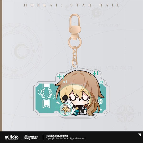 [Honkai Star Rail] Pom - Pom Pavillion Series Acrylic Keychain Chibi Luocha - Otaku Collectives