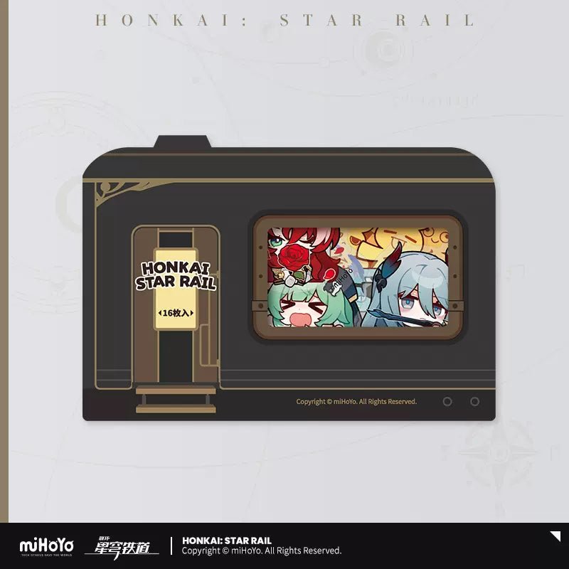 [Honkai Star Rail] Pom - Pom Pavillion Series Chibi Sticker Set Blurred Fantasy Night Talk - Otaku Collectives