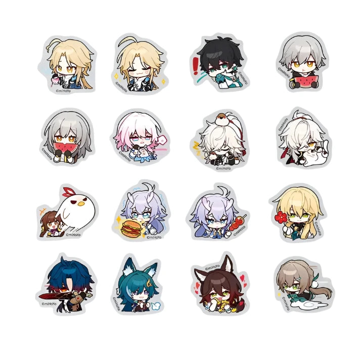 [Honkai Star Rail] Pom - Pom Pavillion Series Chibi Sticker Set Final Beta Test - Otaku Collectives