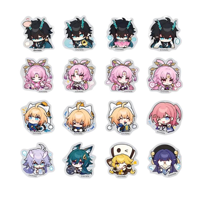 [Honkai Star Rail] Pom - Pom Pavillion Series Chibi Sticker Set Sky Mirror Reflects the Dust - Otaku Collectives