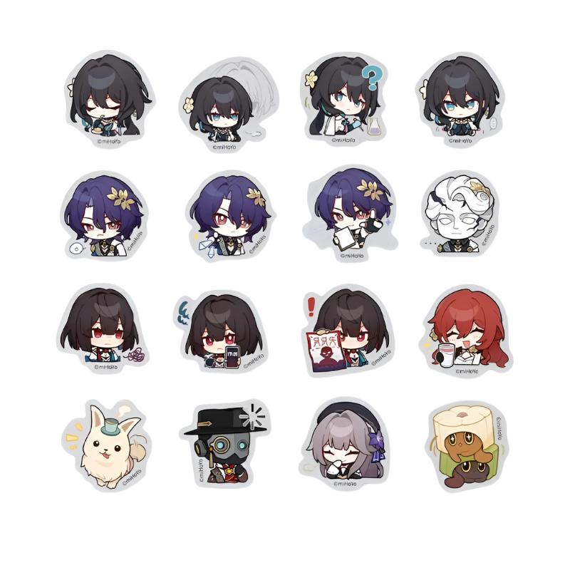 [Honkai Star Rail] Pom - Pom Pavillion Series Chibi Sticker Set Yong and God's Crown - Otaku Collectives