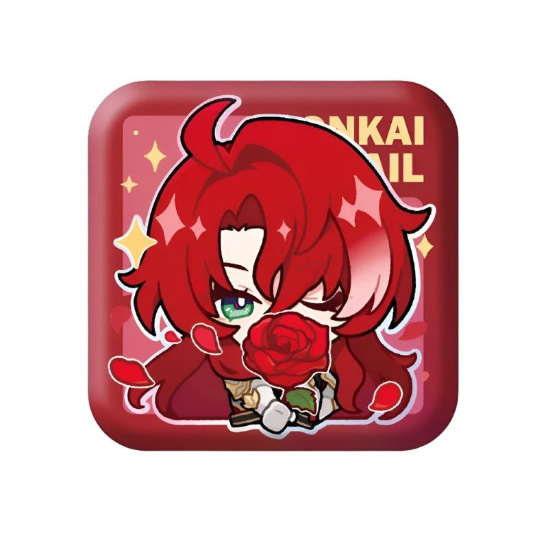 [Honkai Star Rail] Pom - Pom Pavillion Series Square Can Badge Chibi Argenti - Otaku Collectives