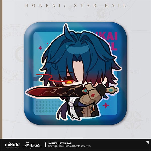 [Honkai Star Rail] Pom - Pom Pavillion Series Square Can Badge Chibi Blade - Otaku Collectives