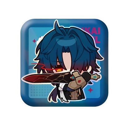 [Honkai Star Rail] Pom - Pom Pavillion Series Square Can Badge Chibi Blade - Otaku Collectives