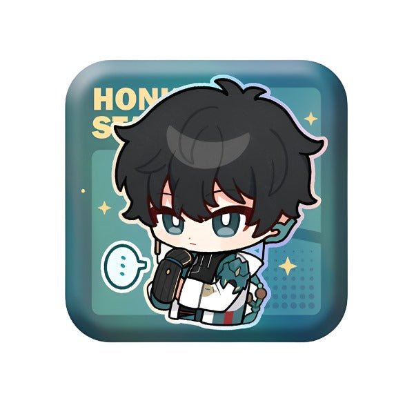 [Honkai Star Rail] Pom - Pom Pavillion Series Square Can Badge Chibi Dan Heng - Otaku Collectives