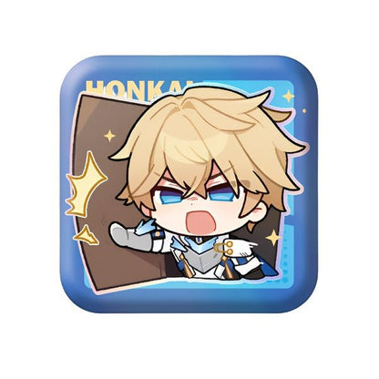 [Honkai Star Rail] Pom - Pom Pavillion Series Square Can Badge Chibi Gepard - Otaku Collectives