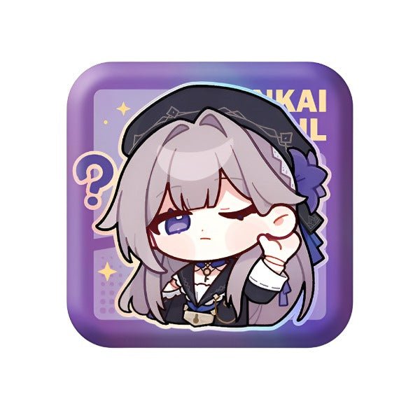 [Honkai Star Rail] Pom - Pom Pavillion Series Square Can Badge Chibi Herta - Otaku Collectives