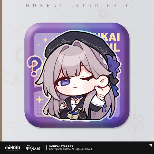 [Honkai Star Rail] Pom - Pom Pavillion Series Square Can Badge Chibi Herta - Otaku Collectives