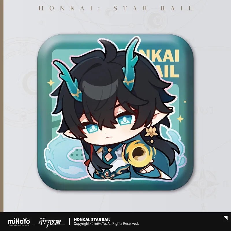 [Honkai Star Rail] Pom - Pom Pavillion Series Square Can Badge Chibi Imbibitor Lunae Dan Hang - Otaku Collectives