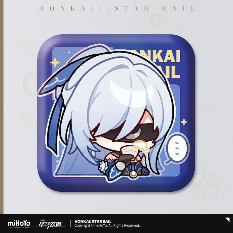 [Honkai Star Rail] Pom - Pom Pavillion Series Square Can Badge Chibi Jingliu - Otaku Collectives