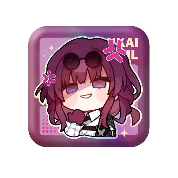 [Honkai Star Rail] Pom - Pom Pavillion Series Square Can Badge Chibi Kafka - Otaku Collectives