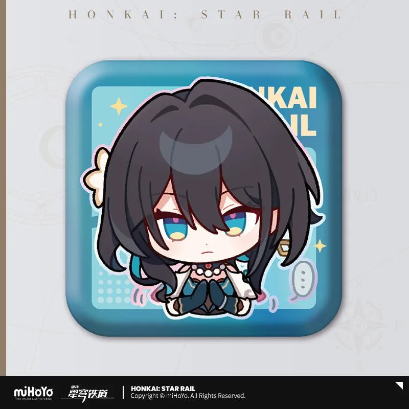 [Honkai Star Rail] Pom - Pom Pavillion Series Square Can Badge Chibi Ruan Mei - Otaku Collectives