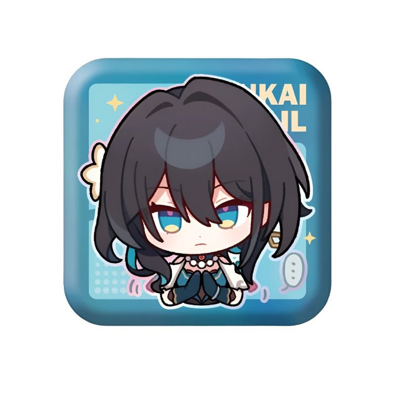 [Honkai Star Rail] Pom - Pom Pavillion Series Square Can Badge Chibi Ruan Mei - Otaku Collectives