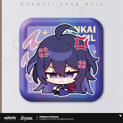 [Honkai Star Rail] Pom - Pom Pavillion Series Square Can Badge Chibi Seele - Otaku Collectives