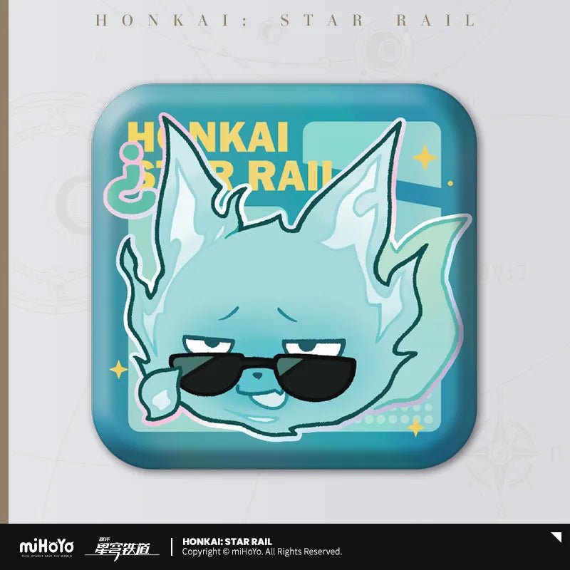 [Honkai Star Rail] Pom - Pom Pavillion Series Square Can Badge Chibi Tail - Otaku Collectives