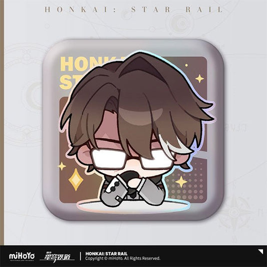 [Honkai Star Rail] Pom - Pom Pavillion Series Square Can Badge Chibi Welt - Otaku Collectives