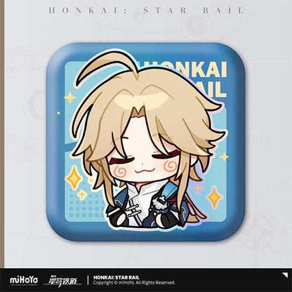 [Honkai Star Rail] Pom - Pom Pavillion Series Square Can Badge Chibi Yanqing - Otaku Collectives