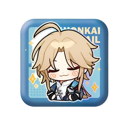 [Honkai Star Rail] Pom - Pom Pavillion Series Square Can Badge Chibi Yanqing - Otaku Collectives