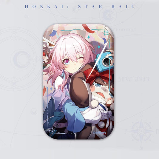 [Honkai Star Rail] Rectangle Light Cone Can Badge - March 7th - Otaku Collectives