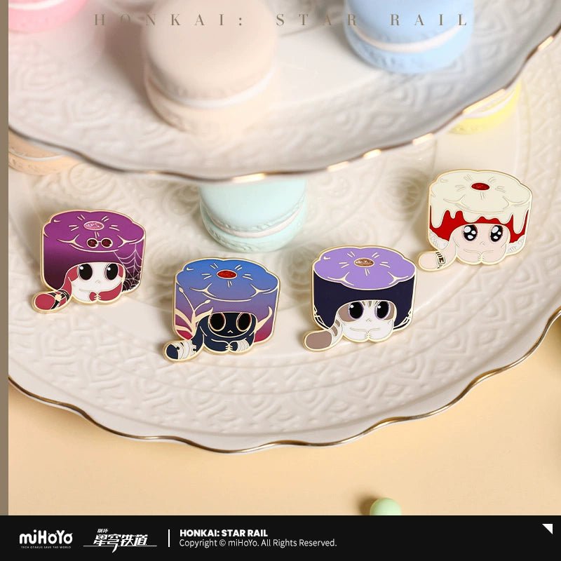 [Honkai Star Rail] Ruan Mei Creation Cat Cake Series Metal Badge - Herta - Otaku Collectives