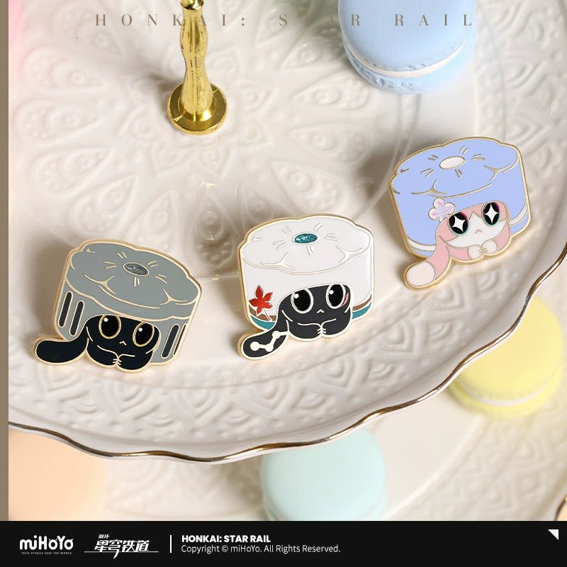 [Honkai Star Rail] Ruan Mei Creation Cat Cake Series Metal Badge - Herta - Otaku Collectives