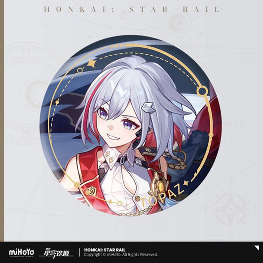 [Honkai Star Rail] Standing Design Series Can Badge Topaz - Otaku Collectives