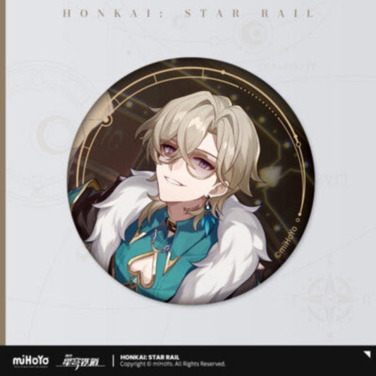 [Honkai Star Rail] Star Invitation Series Tinplate Can Badge - Aventurine - Otaku Collectives
