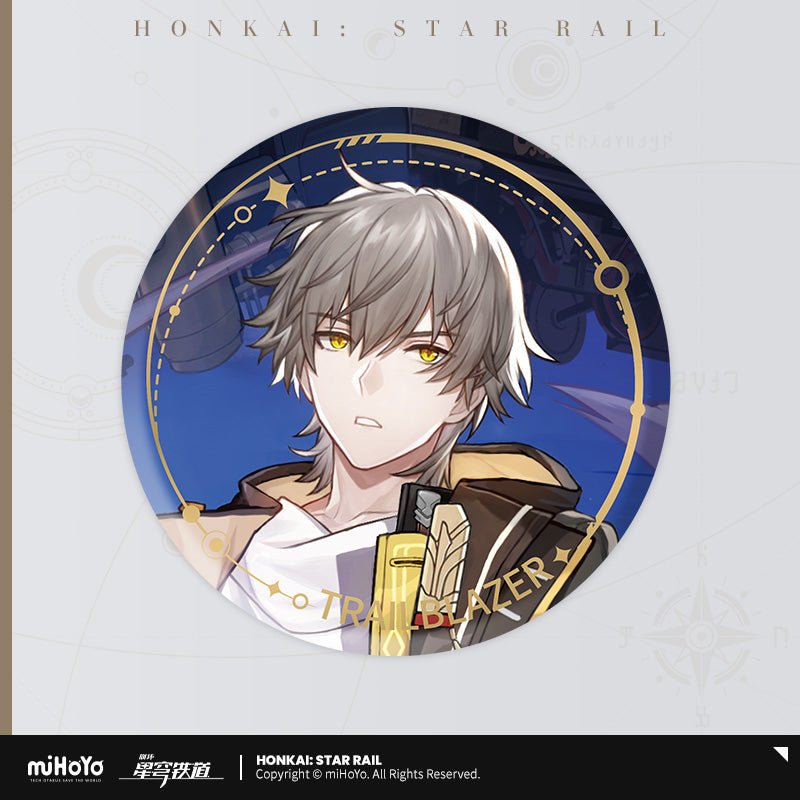 [Honkai Star Rail] The Adaptive Character Warp Artwork Can Badge - Trailblazer Caelus (Male) - Otaku Collectives