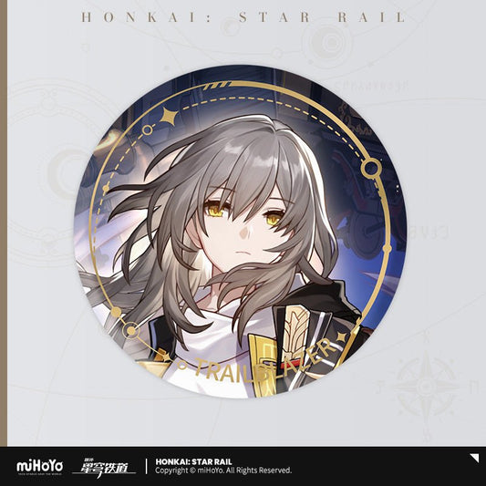 [Honkai Star Rail] The Adaptive Character Warp Artwork Can Badge - Trailblazer Stelle (Female) - Otaku Collectives